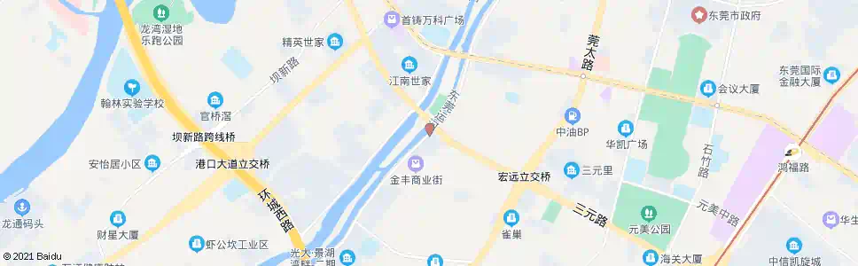 东莞金丰中心_公交站地图_东莞公交_妙搜公交查询2025