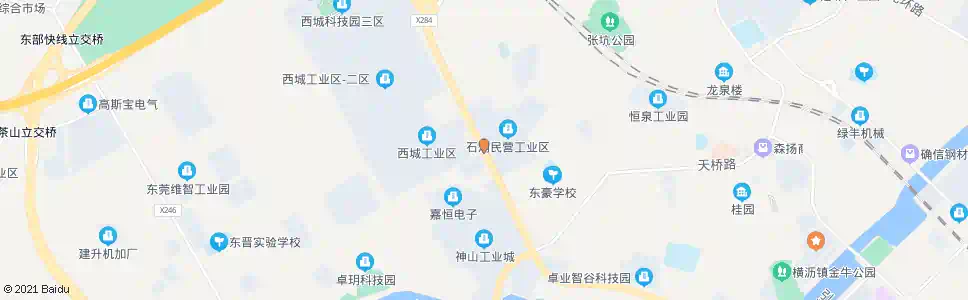 东莞民营工业园_公交站地图_东莞公交_妙搜公交查询2025