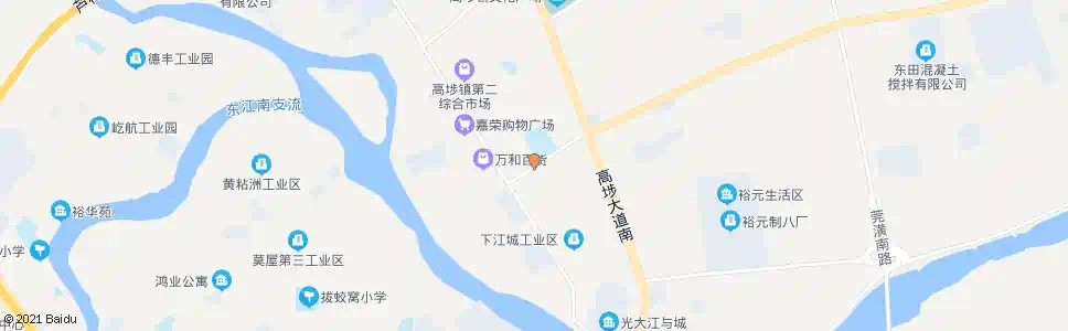 东莞高埗中心小学_公交站地图_东莞公交_妙搜公交查询2025