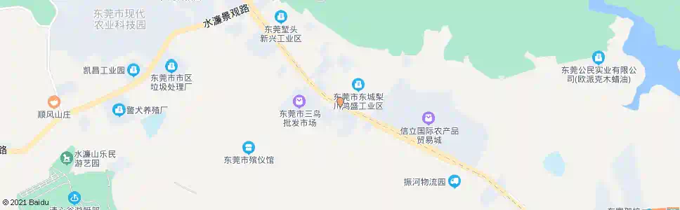 东莞梨川鸿盛工业区_公交站地图_东莞公交_妙搜公交查询2025