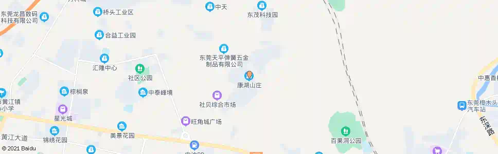 东莞康湖山庄_公交站地图_东莞公交_妙搜公交查询2025