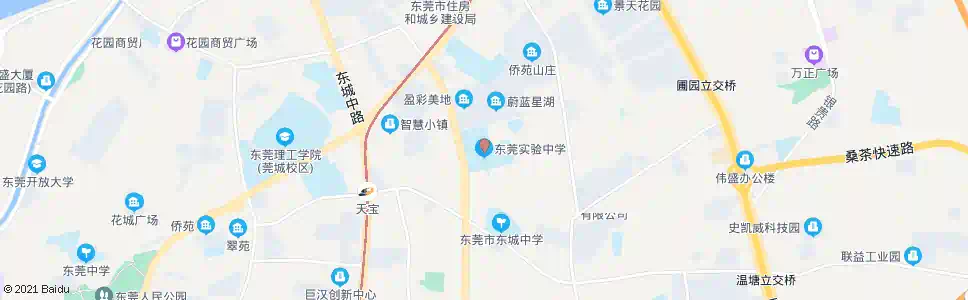 东莞实验中学_公交站地图_东莞公交_妙搜公交查询2025