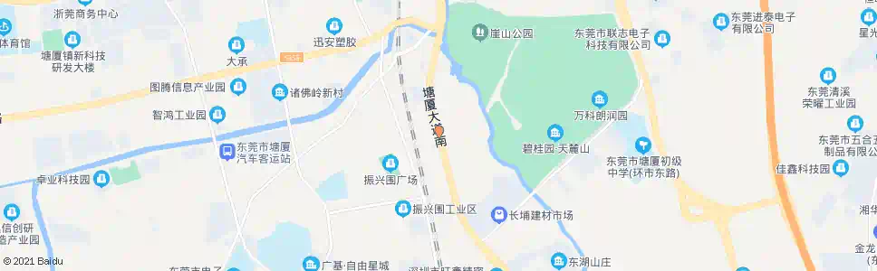 东莞塘厦交警大队_公交站地图_东莞公交_妙搜公交查询2025