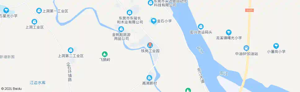 东莞铁岗工业园_公交站地图_东莞公交_妙搜公交查询2025
