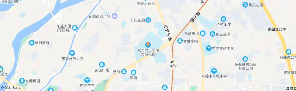东莞理工学院莞城校区_公交站地图_东莞公交_妙搜公交查询2025