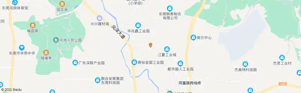 东莞凤德岭工业区卫生站_公交站地图_东莞公交_妙搜公交查询2025