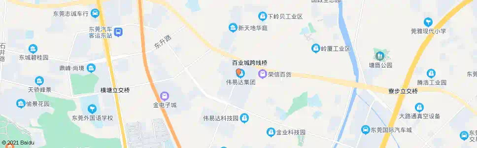 东莞汽配城正门_公交站地图_东莞公交_妙搜公交查询2025