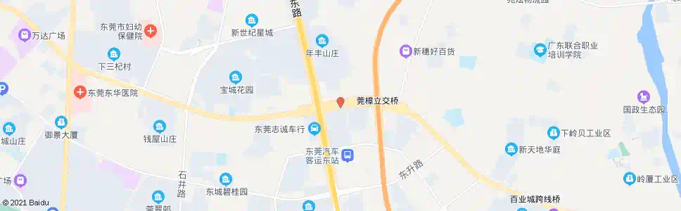 东莞汽车东站路口_公交站地图_东莞公交_妙搜公交查询2025