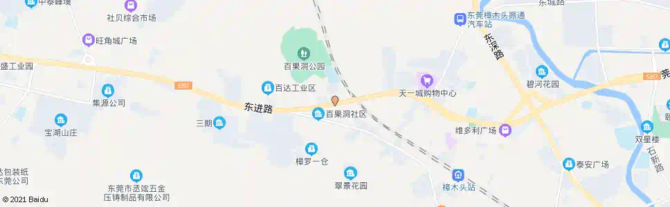 东莞百果洞_公交站地图_东莞公交_妙搜公交查询2025