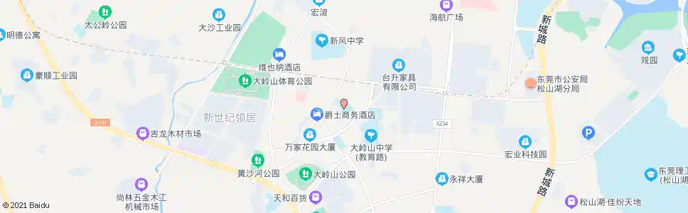 东莞大岭山中心小学_公交站地图_东莞公交_妙搜公交查询2025