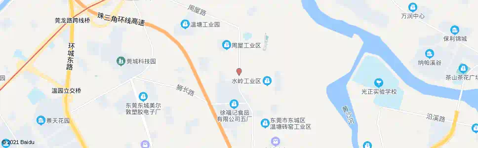 东莞周屋工业区_公交站地图_东莞公交_妙搜公交查询2025