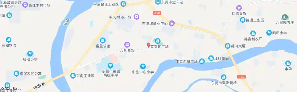 东莞中堂市场_公交站地图_东莞公交_妙搜公交查询2025
