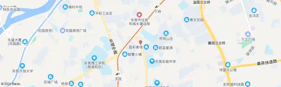 东莞盈彩美地_公交站地图_东莞公交_妙搜公交查询2025