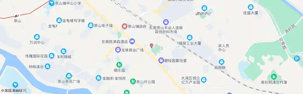 东莞国税局(茶山)_公交站地图_东莞公交_妙搜公交查询2025