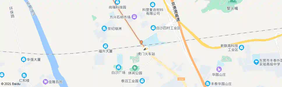 东莞虎门高铁站(站外)_公交站地图_东莞公交_妙搜公交查询2025