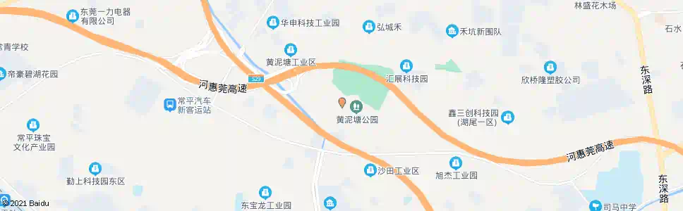 东莞黄泥塘市场_公交站地图_东莞公交_妙搜公交查询2025