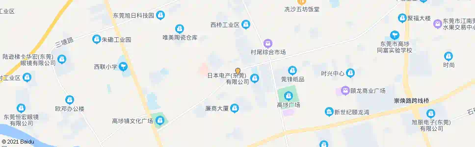 东莞高埗第三工业区_公交站地图_东莞公交_妙搜公交查询2025