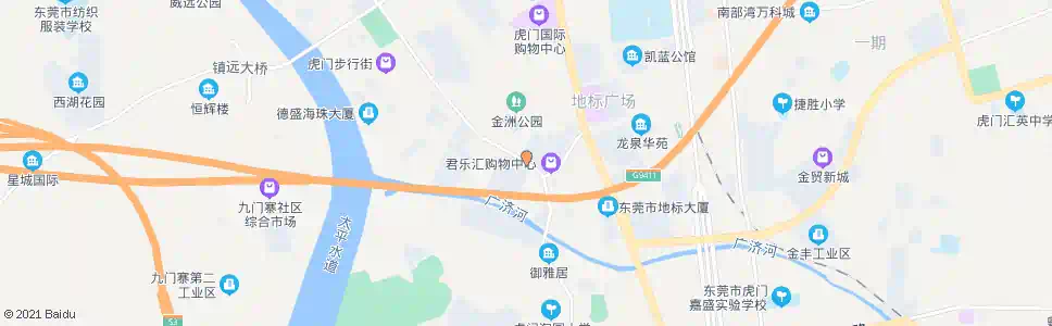 东莞金洲第二工业区_公交站地图_东莞公交_妙搜公交查询2025