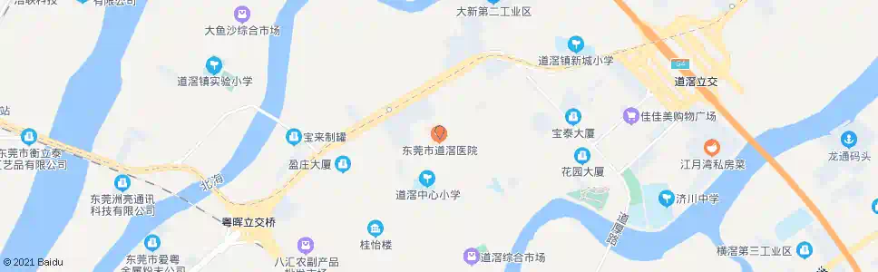 东莞道滘医院_公交站地图_东莞公交_妙搜公交查询2025
