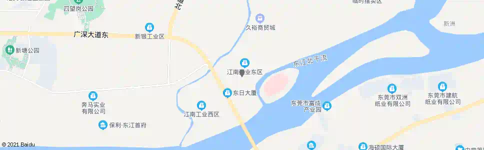东莞江南村市场_公交站地图_东莞公交_妙搜公交查询2025