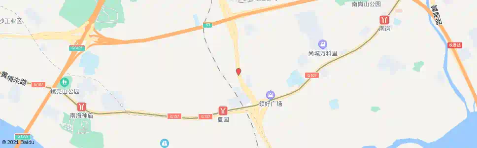 东莞开发区立交桥北_公交站地图_东莞公交_妙搜公交查询2025