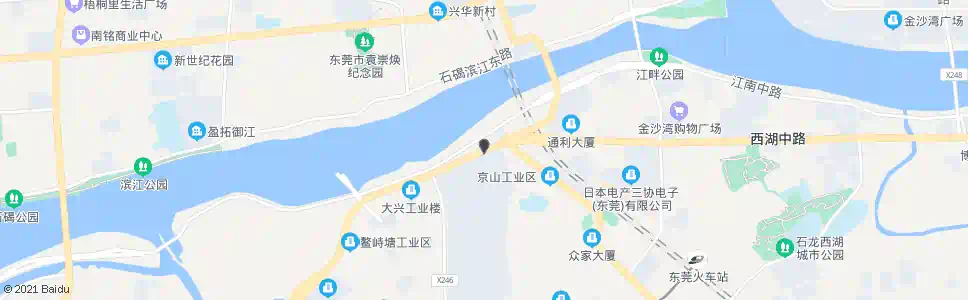 东莞茶山路口(石大路)_公交站地图_东莞公交_妙搜公交查询2025