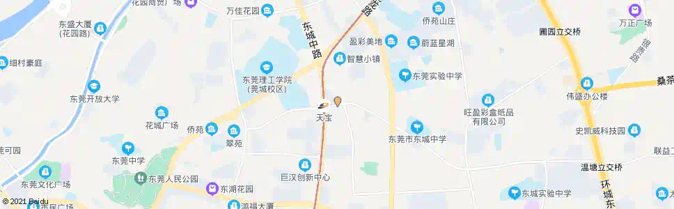 东莞高田坊路口_公交站地图_东莞公交_妙搜公交查询2025