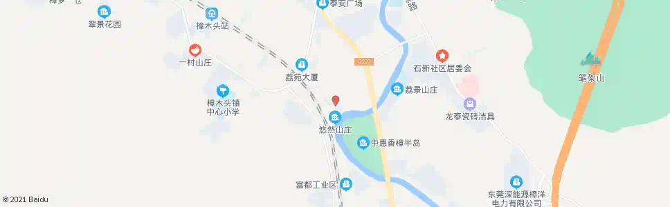 东莞东江花园_公交站地图_东莞公交_妙搜公交查询2025