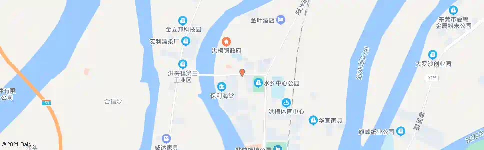 东莞洪梅文化广场_公交站地图_东莞公交_妙搜公交查询2025