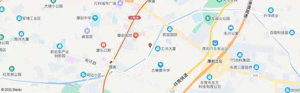 东莞河田大桥_公交站地图_东莞公交_妙搜公交查询2025