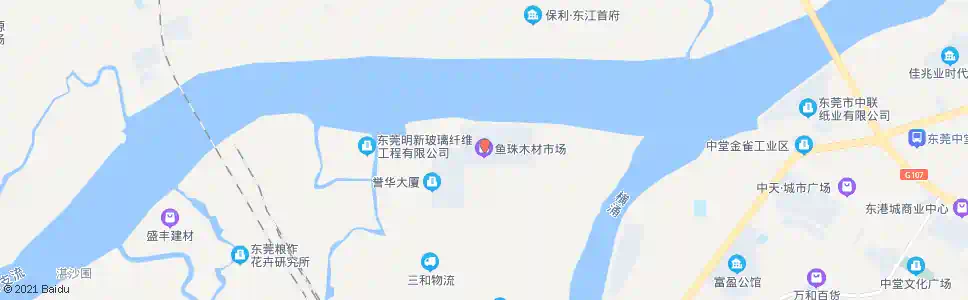 东莞鱼珠木材市场_公交站地图_东莞公交_妙搜公交查询2025
