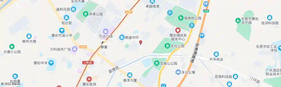 东莞寮厦市场_公交站地图_东莞公交_妙搜公交查询2025