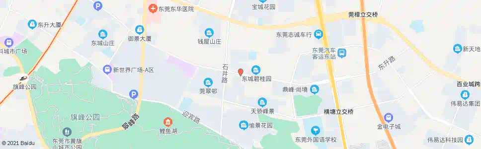 东莞石井市场_公交站地图_东莞公交_妙搜公交查询2025