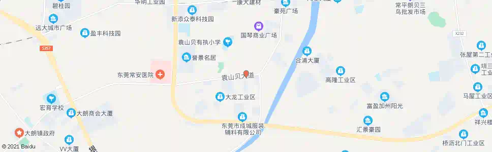 东莞袁山贝广场_公交站地图_东莞公交_妙搜公交查询2025