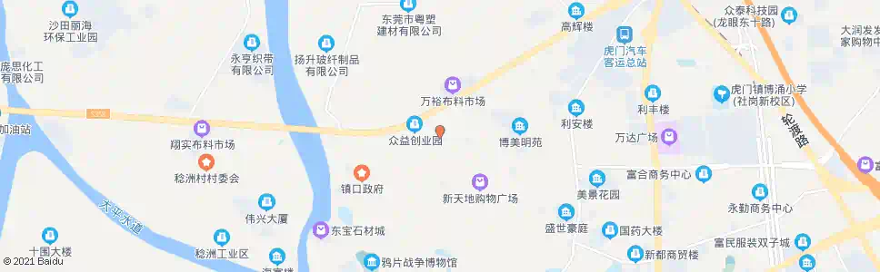 东莞朝程制衣厂_公交站地图_东莞公交_妙搜公交查询2025