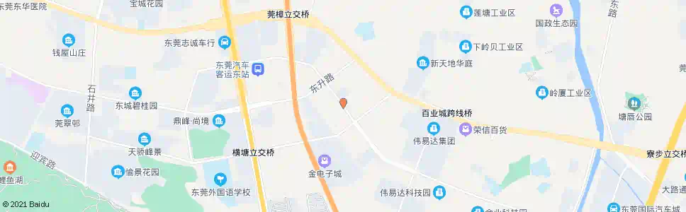 东莞横坑工业区_公交站地图_东莞公交_妙搜公交查询2025