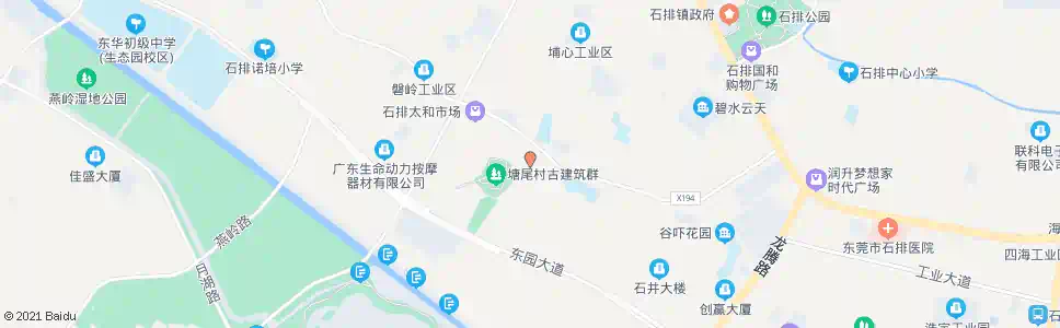 东莞塘尾村委_公交站地图_东莞公交_妙搜公交查询2025