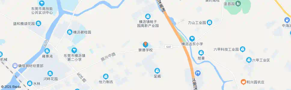 东莞崇德学校_公交站地图_东莞公交_妙搜公交查询2025