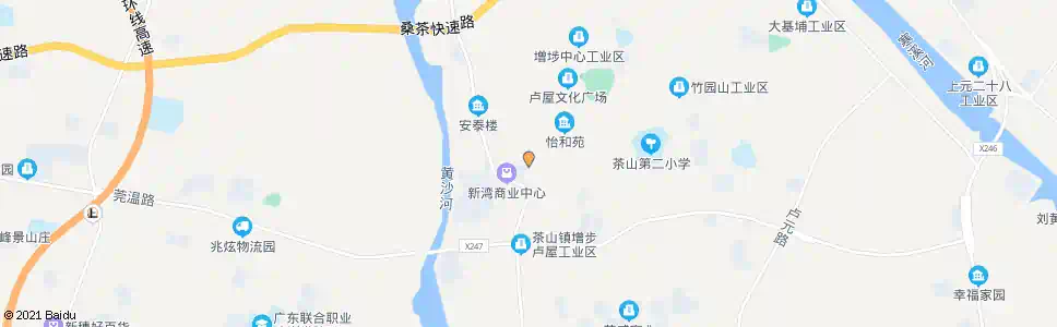 东莞卢屋花场_公交站地图_东莞公交_妙搜公交查询2025