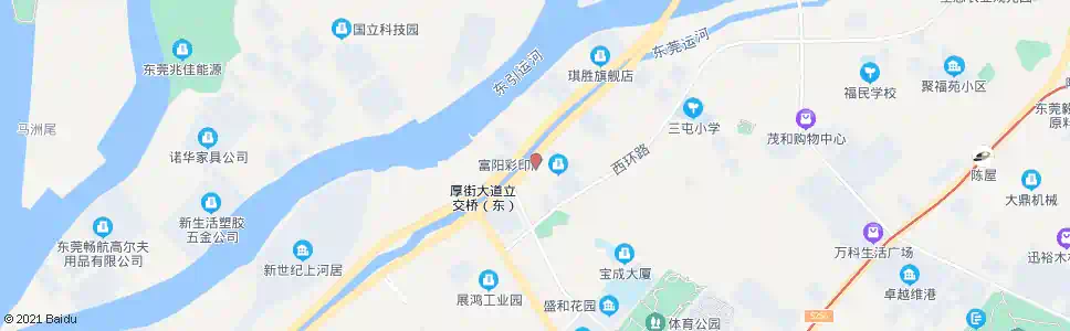 东莞北环路红绿灯_公交站地图_东莞公交_妙搜公交查询2025
