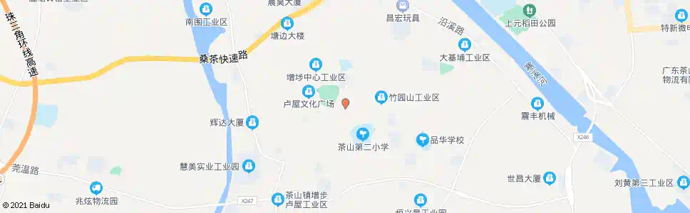 东莞卢屋第二小学_公交站地图_东莞公交_妙搜公交查询2025