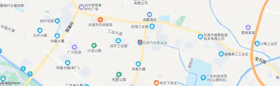 东莞石滩汽车站_公交站地图_东莞公交_妙搜公交查询2025