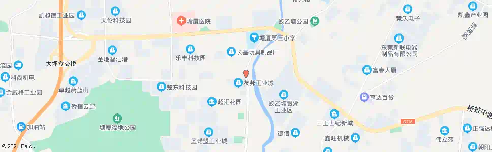 东莞友邦工业城_公交站地图_东莞公交_妙搜公交查询2025