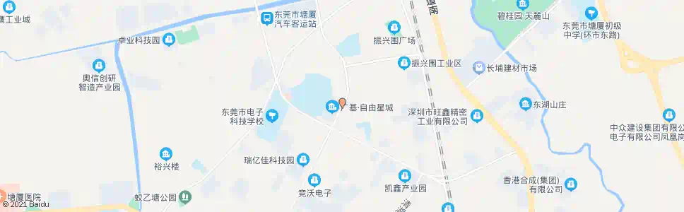 东莞塘厦中学后门_公交站地图_东莞公交_妙搜公交查询2025