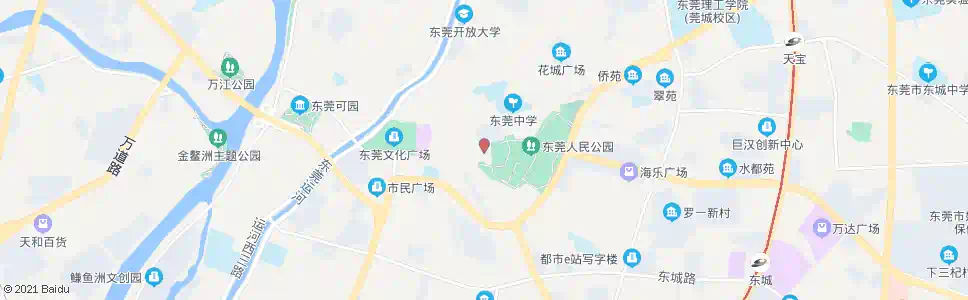东莞东莞科技馆_公交站地图_东莞公交_妙搜公交查询2025