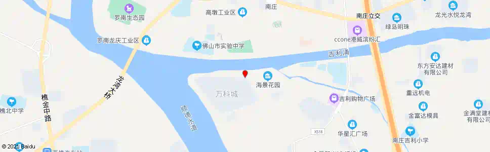 佛山万科城_公交站地图_佛山公交_妙搜公交查询2025