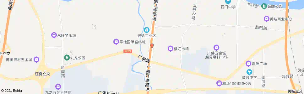 佛山横江_公交站地图_佛山公交_妙搜公交查询2025