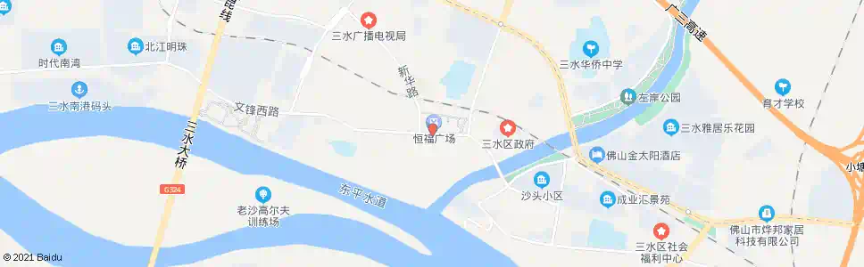 佛山西南市场(大润发)_公交站地图_佛山公交_妙搜公交查询2025