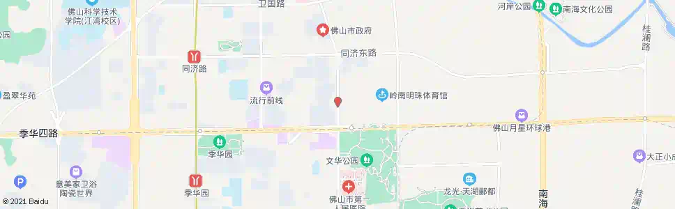 佛山明珠体育馆西门_公交站地图_佛山公交_妙搜公交查询2025