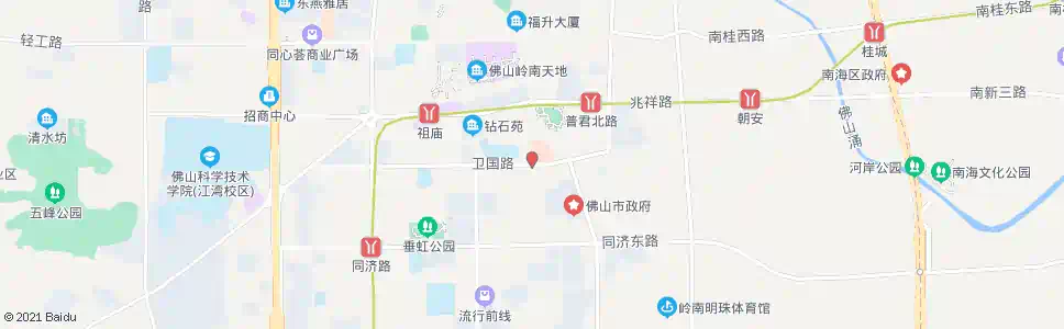佛山市二医院_公交站地图_佛山公交_妙搜公交查询2025